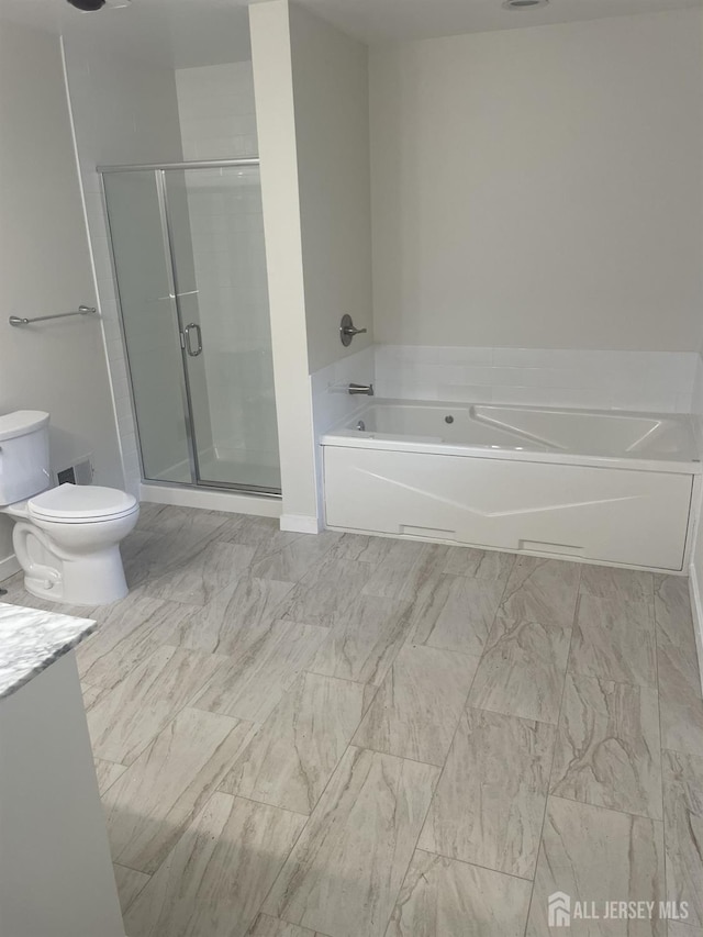 218 N Pondview Blvd, Monroe, NJ 08831 - full bath featuring a garden tub, a shower stall, and vanity