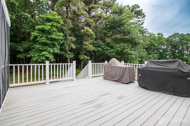 13 Carnegie St, Monroe, NJ 08831 - deck featuring area for grilling and view of wooded area