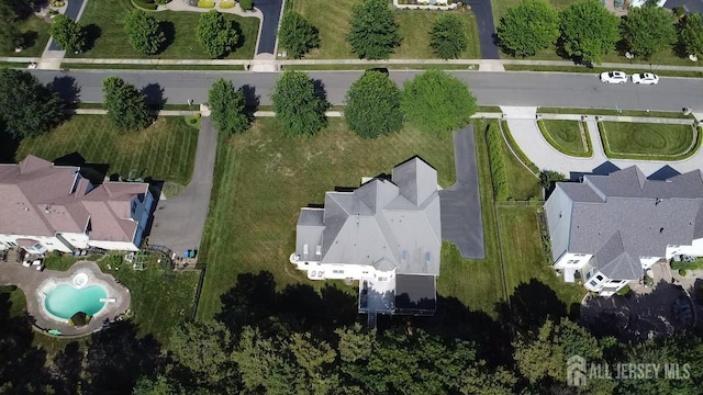 13 Carnegie St, Monroe, NJ 08831 - aerial view of property and surrounding area with a pool and nearby suburban area
