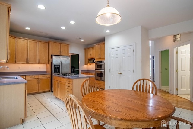 13 Carnegie St, Monroe, NJ 08831 - dining space featuring light tile patterned floors and recessed lighting