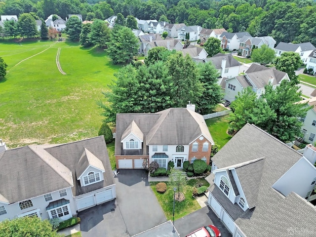 birds eye view of property featuring a residential view