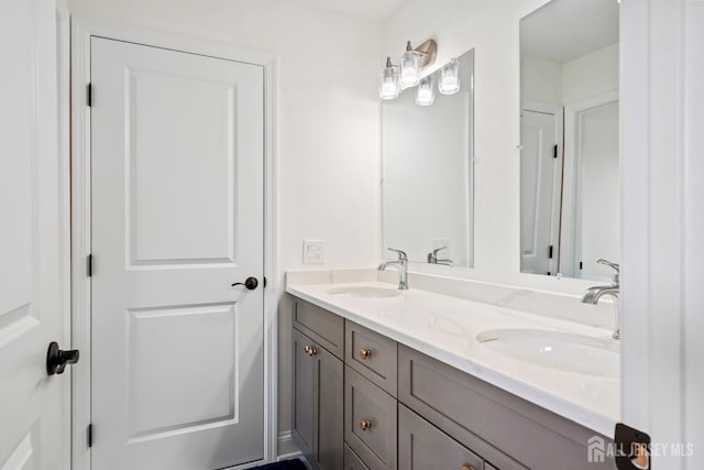 bathroom featuring vanity