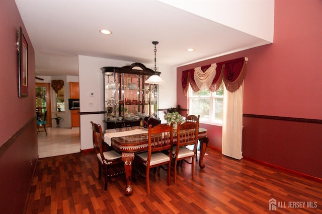 5 Dan Ct, Old Bridge, NJ 08857 - dining space with wood finished floors and recessed lighting