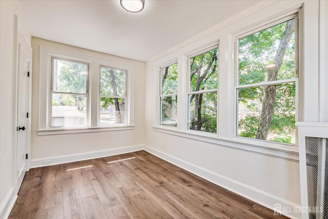 160 Academy St, South Orange Village, NJ 07079 - unfurnished sunroom with baseboards and wood finished floors