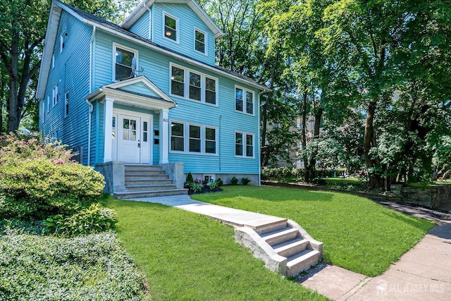 160 Academy St, South Orange Village, NJ 07079 - traditional style home featuring a front yard and entry steps
