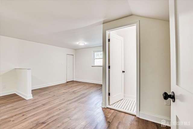 160 Academy St, South Orange Village, NJ 07079 - additional living space featuring light wood-type flooring and vaulted ceiling