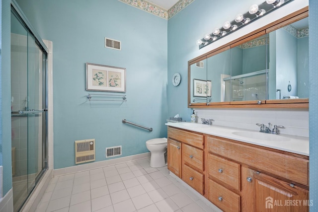 27 Dawson Ln, Monroe, NJ 08831 - full bath with a shower stall, double vanity, toilet, baseboards, and tile patterned floors