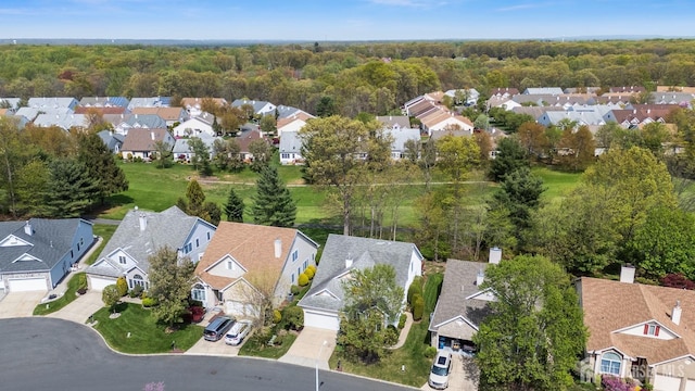 27 Dawson Ln, Monroe, NJ 08831 - aerial perspective of suburban area featuring a forest