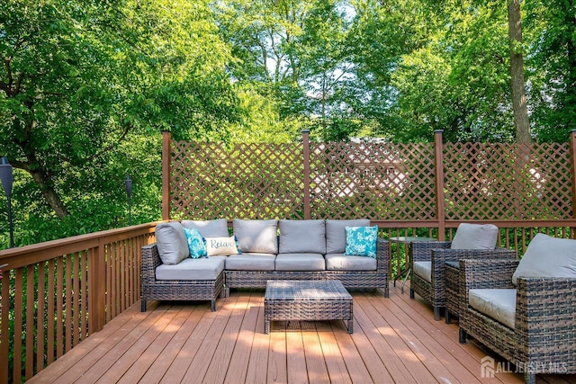 16 Rachele Ct, Old Bridge, NJ 07747 - deck featuring an outdoor hangout area