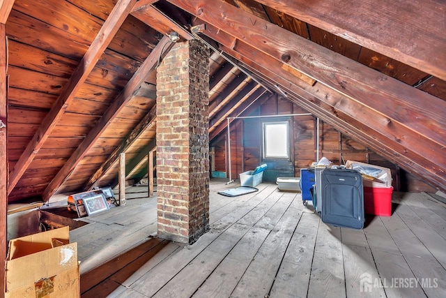 view of attic