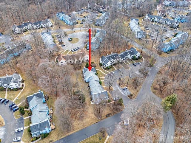 aerial view featuring a residential view