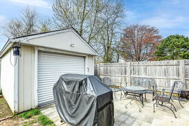 274 Prospect Ave, South Amboy, NJ 08879 - view of patio / terrace featuring an outdoor structure and a grill