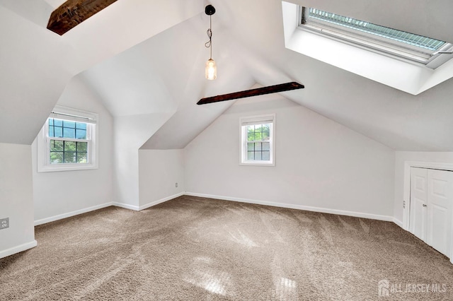 10 Shaw Dr, Franklin, NJ 08528 - additional living space with carpet floors and vaulted ceiling