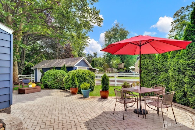 10 Shaw Dr, Franklin, NJ 08528 - view of patio featuring outdoor dining space