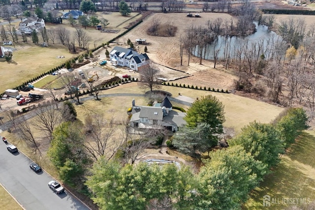 drone / aerial view featuring a rural view