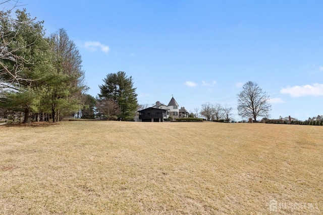 view of yard featuring a rural view