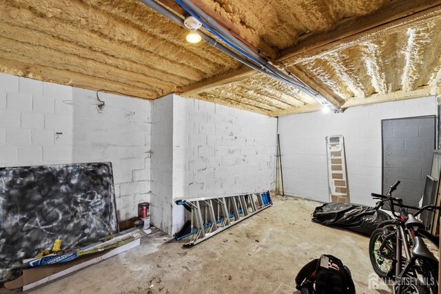 13 Eagle Nest Rd, Colts Neck, NJ 07722 - unfinished below grade area featuring concrete block wall