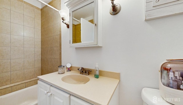 1406 Locust Ct, South Brunswick, NJ 08852 - bathroom with vanity and tub / shower combination