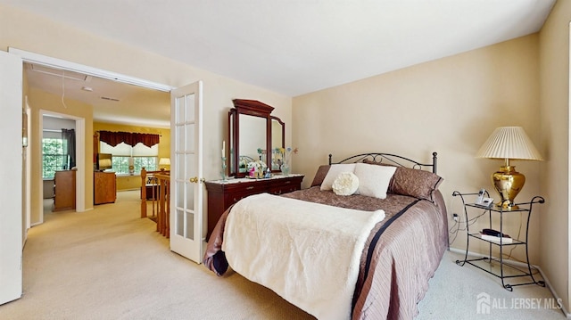 1406 Locust Ct, South Brunswick, NJ 08852 - carpeted bedroom with attic access and baseboards
