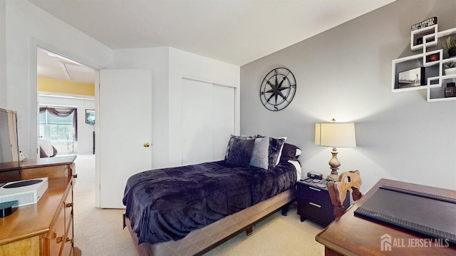 1406 Locust Ct, South Brunswick, NJ 08852 - bedroom with light colored carpet and a closet