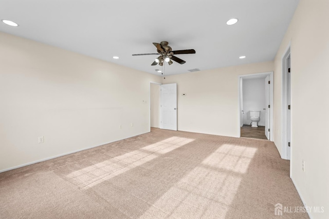 96 Lark Dr, South River, NJ 08882 - empty room with carpet floors, recessed lighting, and a ceiling fan