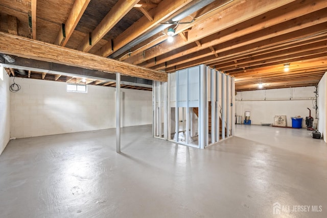 96 Lark Dr, South River, NJ 08882 - below grade area featuring concrete block wall
