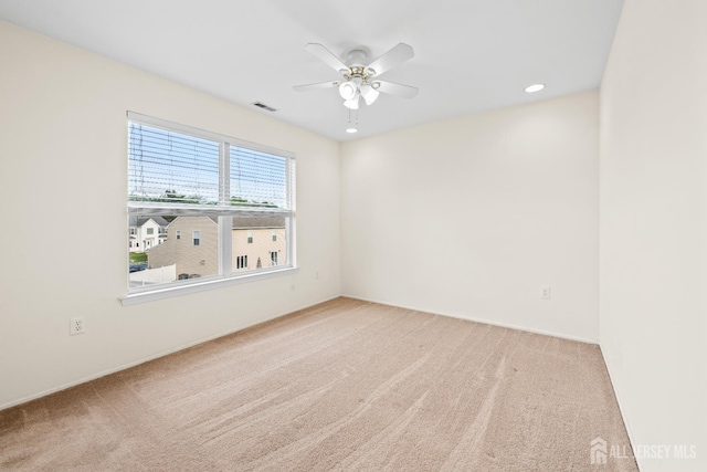 96 Lark Dr, South River, NJ 08882 - unfurnished room featuring carpet floors, ceiling fan, and recessed lighting