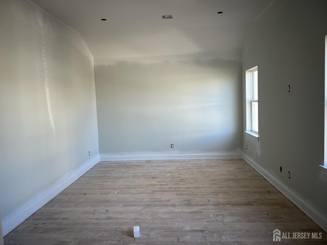 empty room featuring light hardwood / wood-style flooring