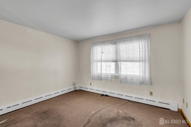 72-74 Sabo St, Carteret, NJ 07008 - carpeted spare room with baseboard heating