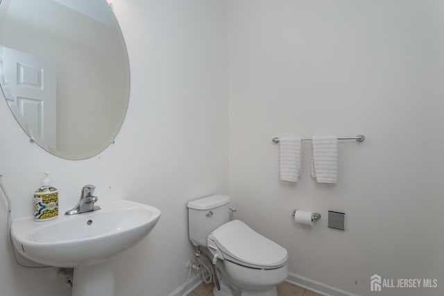 1 Elmcrest Ct E, Monroe, NJ 08831 - bathroom with baseboards and tile patterned flooring