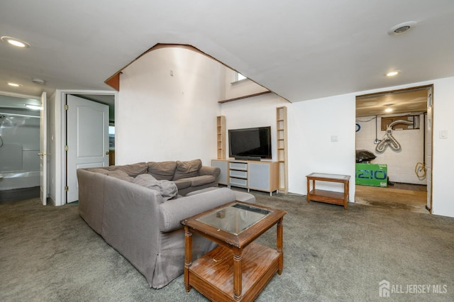 4 Ashwood Pl, North Brunswick, NJ 08902 - living room featuring carpet and recessed lighting