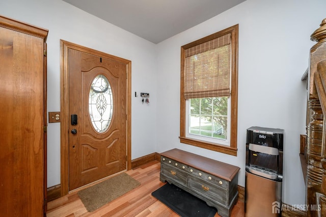 47 Lincoln Ave, Jamesburg, NJ 08831 - entrance foyer with a wealth of natural light, light wood-type flooring, and baseboards