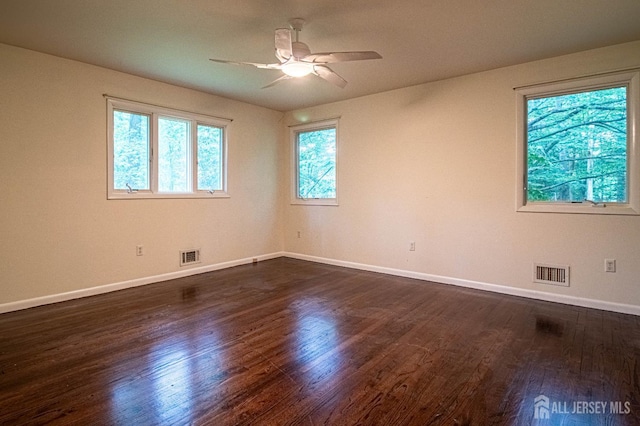33 Timber Rd, Edison, NJ 08820 - unfurnished room featuring a ceiling fan and dark wood-style floors