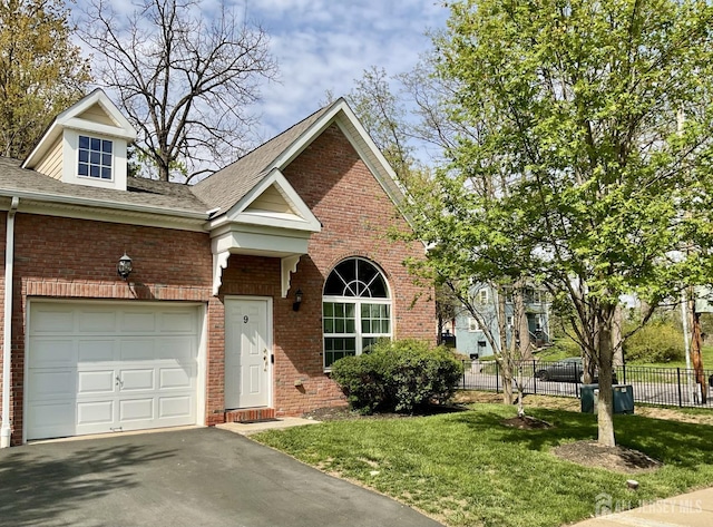 9 William Martin Way, Flemington, NJ 08822 - traditional home featuring brick siding, a shingled roof, driveway, and a garage