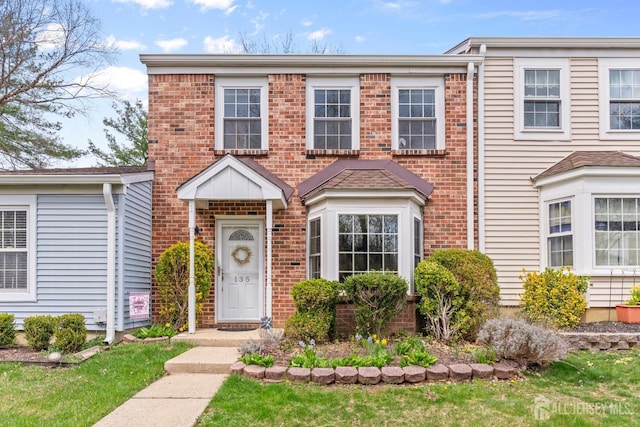 135 Archery Ct, Old Bridge, NJ 08857 - view of front facade with brick siding