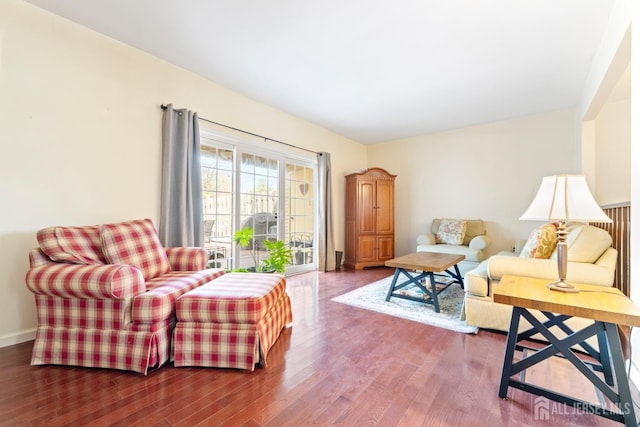 135 Archery Ct, Old Bridge, NJ 08857 - living area with baseboards and wood finished floors