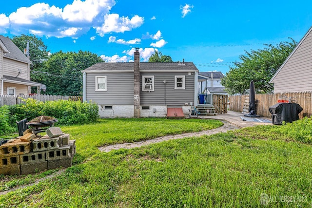 426 Catherine St, South Amboy, NJ 08879 - rear view of house with a chimney