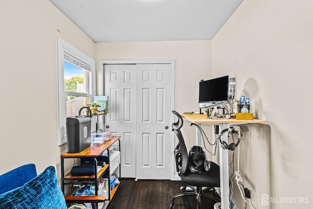 426 Catherine St, South Amboy, NJ 08879 - home office featuring dark wood finished floors