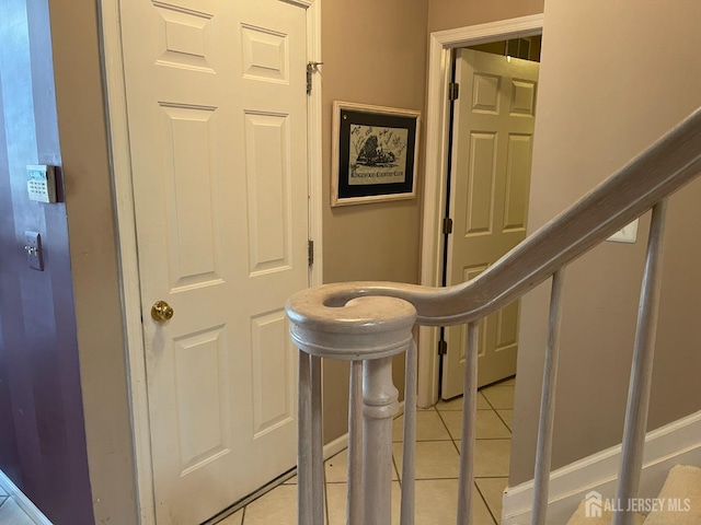 interior space featuring tile patterned floors