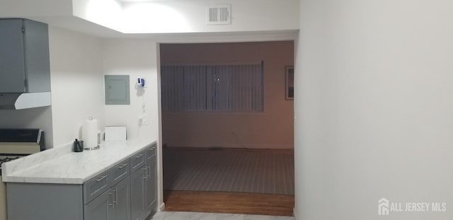 57 Judson St Unit 6A, Edison, NJ 08837 - corridor with electric panel and light wood-type flooring