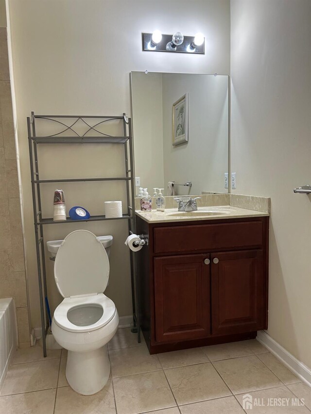 4207 Cedar Village Blvd, East Brunswick, NJ 08816 - bathroom featuring vanity and tile patterned floors