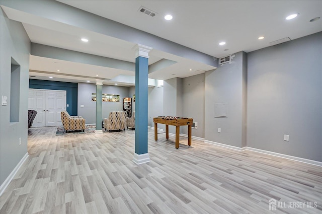 37 Muirfield Blvd, Monroe, NJ 08831 - finished below grade area featuring light wood-style flooring and recessed lighting
