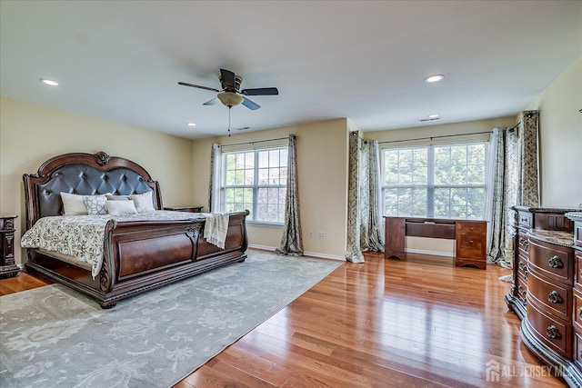 37 Muirfield Blvd, Monroe, NJ 08831 - bedroom featuring light wood-type flooring, recessed lighting, and a ceiling fan