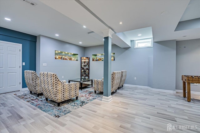 37 Muirfield Blvd, Monroe, NJ 08831 - living room featuring light wood-style flooring and recessed lighting