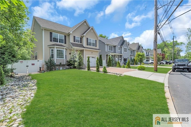 161 Metuchen Ave, Woodbridge Proper, NJ 07095 - view of front of house with driveway, a residential view, and an attached garage