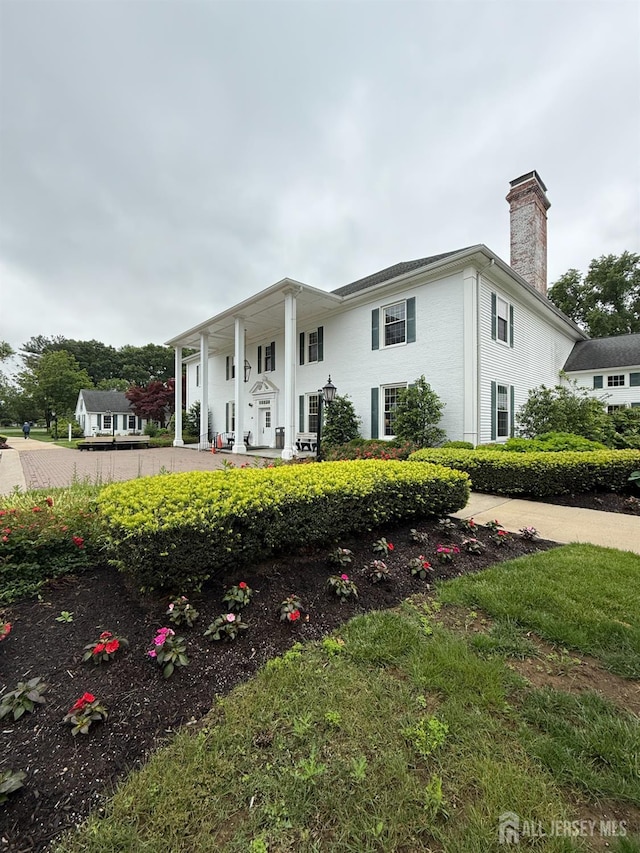 469-O New Haven Way, Monroe, NJ 08831 - neoclassical / greek revival house with a chimney