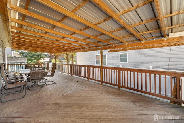 view of wooden terrace