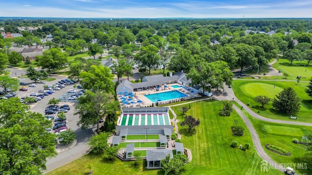 377-B Old Nassau Rd, Monroe, NJ 08831 - drone / aerial view of a pool