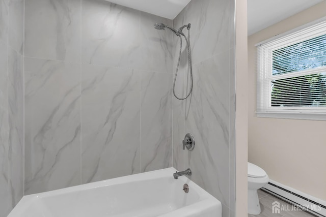 377-B Old Nassau Rd, Monroe, NJ 08831 - full bath with a baseboard radiator and tub / shower combination