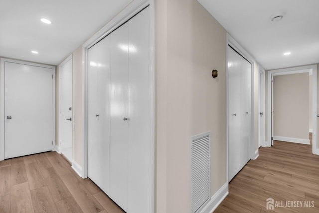 377-B Old Nassau Rd, Monroe, NJ 08831 - hall with light wood finished floors and recessed lighting
